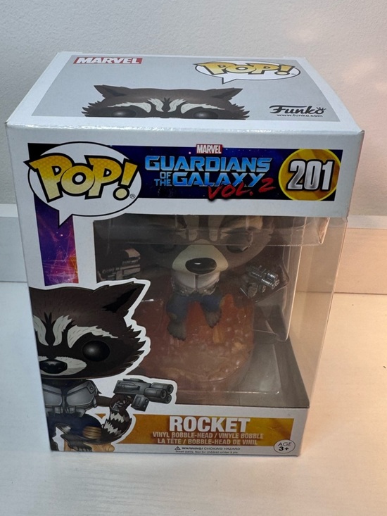 Funko Other - pop Rocket Vinyl Figure - Brown, Orange